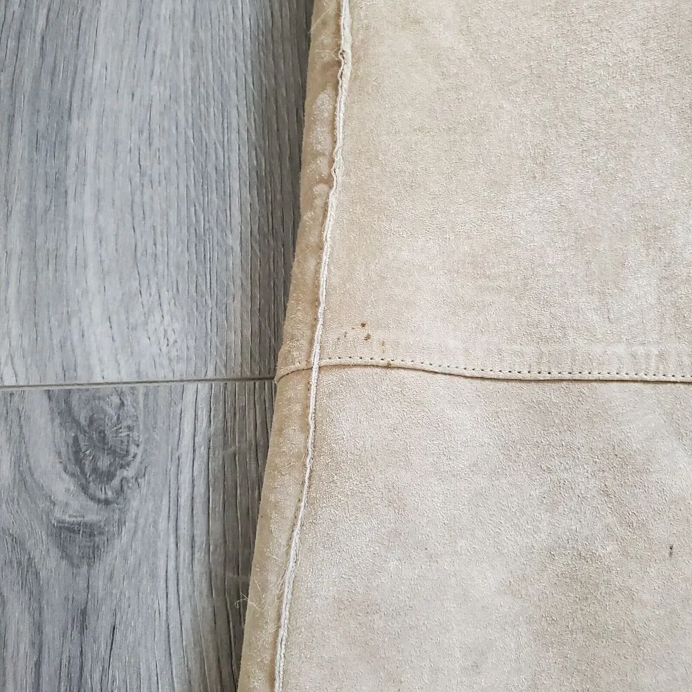 Vintage Penny Lane Coat Women's Large Long Leather Fur Boho Classic 90s Y2K - Picture 14 of 16